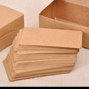 50 pieces solid Kraft memo card